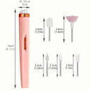 Fila de uñas portátil, taladro eléctrico de uñas con 5 piezas de taladro, carga USB para manicura y pedicura.