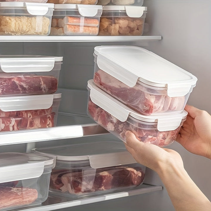 10 piezas de recipientes herméticos para alimentos, 5 de 850 ml + 5 de 1400 ml, caja de almacenamiento y conservación, ideal para cocina, picnic al aire libre, frutas, verduras, carne, cereales, ensaladas y más, lonchera