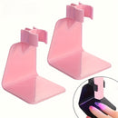 3 Piezas Soporte Multifuncional para Lámpara de Uñas - Diseño Ergonómico con Agarre Seguro, Plástico Rosa Duradero para Secadores LED, Organizador Ahorrador de Espacio para Salón y Hogar