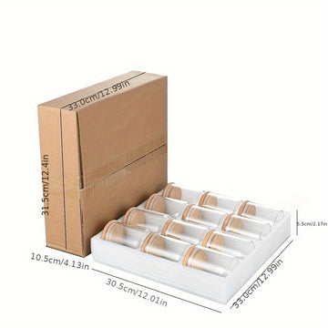 12 frascos de vidrio sellados con tapa abatible, contenedores multiusos para almacenar especias y alimentos secos en la cocina, lavables a mano, reutilizables, no requieren electricidad
