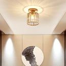 1 pieza/2 piezas, luces de techo redondas para balcones E27, luces de techo, lámparas de techo, iluminación de pasillos, iluminación de entradas, luces minimalistas con personalidad creativa, lámparas de arte de hierro (bombilla no incluida)