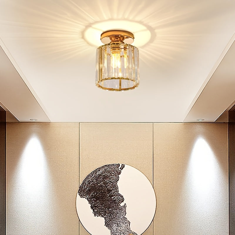 1 pieza/2 piezas, luces de techo redondas para balcones E27, luces de techo, lámparas de techo, iluminación de pasillos, iluminación de entradas, luces minimalistas con personalidad creativa, lámparas de arte de hierro (bombilla no incluida)