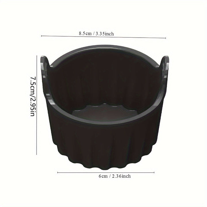 4-Pack de Ramequines de Silicona para Huevos - Moldes Antiadherentes para Huevos para Freidora de Aire, Aptos para Microondas y Estufa, Aptos para Lavavajillas, Moldes de Cocina Versátiles para Huevos y Más