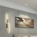 Conjunto de 2 lámparas de pared LED ultradelgadas y elegantes para el ambiente del salón. La moderna lámpara de noche metálica es ideal para la decoración del hogar, dormitorios, hoteles, restaurantes, cafeterías y otros espacios comerciales. Fácil de in
