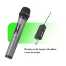 Sistema de micrófono inalámbrico LMBGM W-2, mano, carga USB, batería de litio, potencia nominal de 0,05 W, salida de 2,5 W/min, conector de 6,35 mm, con indicador de batería, para KTV en casa y actuaciones al aire libre.