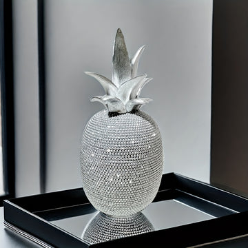 Elegante decoración de piña de resina 3D, estilo Art Deco, ideal para decoración de hogar y fiestas, regalo perfecto para Navidad, Día de San Valentín, Acción de Gracias, Día de la Madre, graduación - No se necesita electricidad, decoraciones de piña.