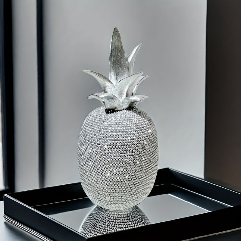 Elegante decoración de piña de resina 3D, estilo Art Deco, ideal para decoración de hogar y fiestas, regalo perfecto para Navidad, Día de San Valentín, Acción de Gracias, Día de la Madre, graduación - No se necesita electricidad, decoraciones de piña.
