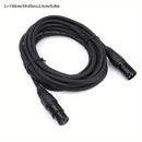 Cable de Audio XLR i-zclive, Cable XLR, Cable de Audio XLR Macho a Hembra para Micrófono, Cable de Micrófono XLR para Cable de Audio KTV, Cable de Micrófono XLR de 3 Pines, Cable de Altavoz XLR Balanceado Adecuado para Micrófonos, Preamplificadores, Sist