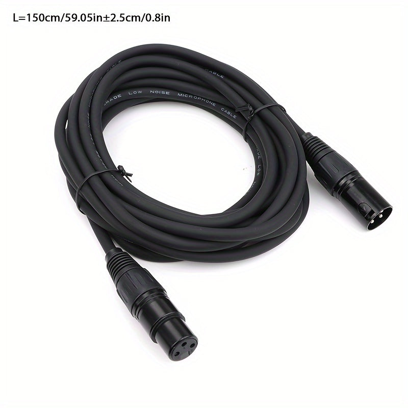 Cable de Audio XLR i-zclive, Cable XLR, Cable de Audio XLR Macho a Hembra para Micrófono, Cable de Micrófono XLR para Cable de Audio KTV, Cable de Micrófono XLR de 3 Pines, Cable de Altavoz XLR Balanceado Adecuado para Micrófonos, Preamplificadores, Sist