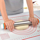 1 pieza de rodillo ajustable con 4 discos extraíbles para hacer pizza, galletas, gominolas, pasteles, pasta y más productos de panadería - Rodillo de masa antiadherente para un uso fácil