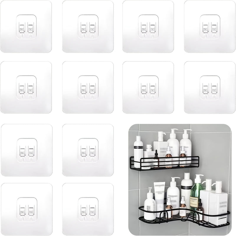 1, 5, 10 o 20 ganchos resistentes para pared, ganchos autoadhesivos transparentes, impermeables y removibles, para organizar la cocina, dormitorio, baño, oficina o escritorio