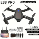 Drone Profesional E88PRO para Principiantes de Mayor Venta 2025, Acrobacias a 360°, Transmisión de Imagen por APP, Flotación Óptica, Despegue y Aterrizaje con un Clic, Cuerpo Plegable Portátil, Fácil de Operar, Regalo Ideal para Vacaciones