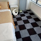 20 piezas de alfombras de espuma creativas, cuadrados de felpa con bordes para habitación, cama, dormitorio, sala, sofá, protección de piso en oficina, decoración, práctica de yoga, DIY, lavables, antideslizantes