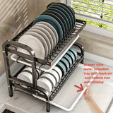Organizador de Cocina Metálico Resistente - Estante Compacto con Sistema de Drenaje, Múltiples Niveles, Ranuras para Cuchillos y Soporte para Palillos y Tabla de Cortar - Diseño Moderno en , Construcción Robusta, Ideal para Hogares Pequeños y Apartamentos
