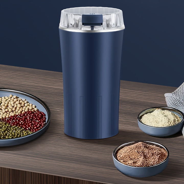 Molino eléctrico de 8 cabezas de acero inoxidable para café, portátil y multifuncional, con alimentación eléctrica, 22,000 RPM, enchufe de EE. UU., no aplica batería, forma irregular, ideal para moler granos y polvos, molino de café para cocina.