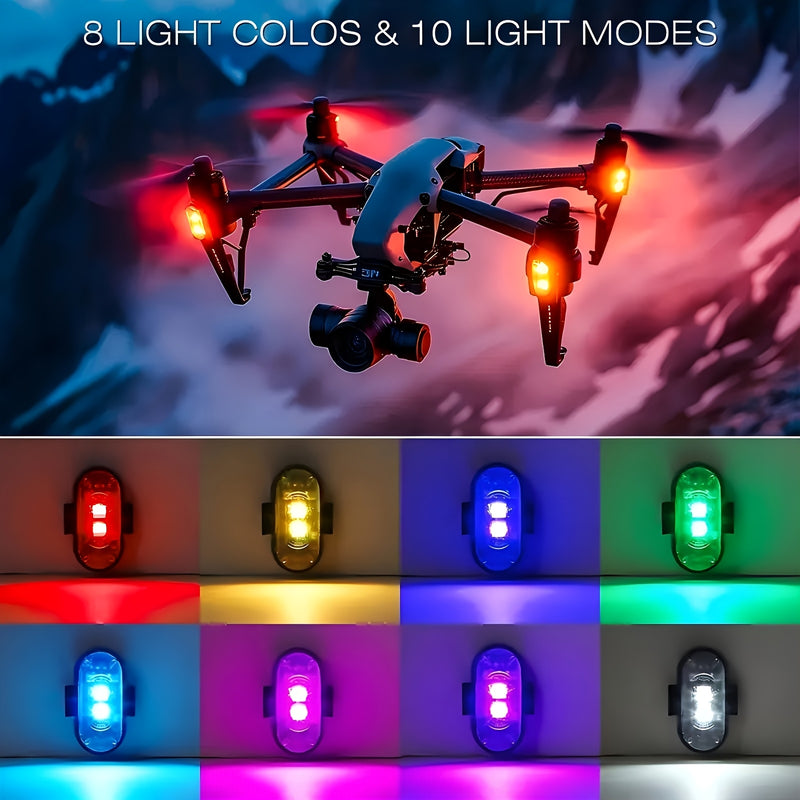 4 luces decorativas LED, luces ambientales recargables por USB, luces neónicas RGB con control remoto, adecuadas para coches, motocicletas, camiones, bicicletas, hogares y más luces decorativas versátiles.