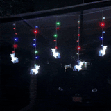Cortina Led 3m Figuras Reno 120 Luces Navidad 2266