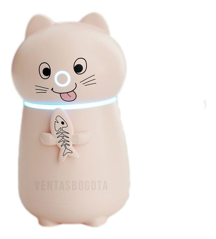 Humidificador Difusor Aromaterapia Usb Gato Luz Led Niños