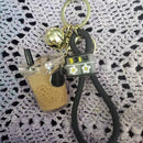 LLAVERO ACRILICO VASO COFFE GATO