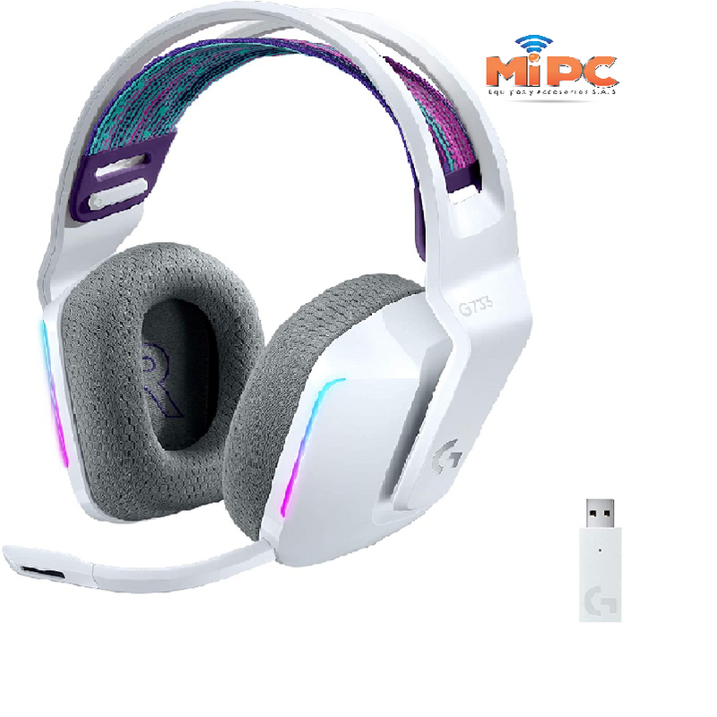 Logitech G733 Audifonos Inalambricos con Microfono Blanca