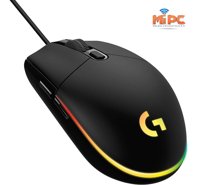Mouse Logitech G203 RGB LIGHTSYNC con 6 botones, Negro