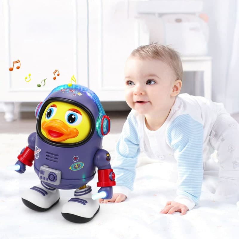 Pato astronauta bailarín con luz y sonido 50% OFF