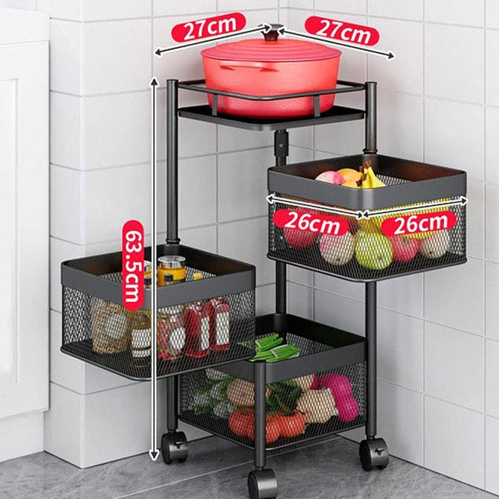 Organizador de Cocina con Estantes Cuadrado.