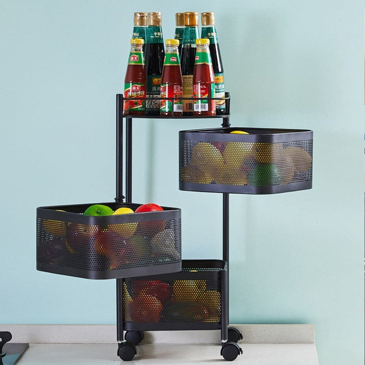 Organizador de Cocina con Estantes Cuadrado.