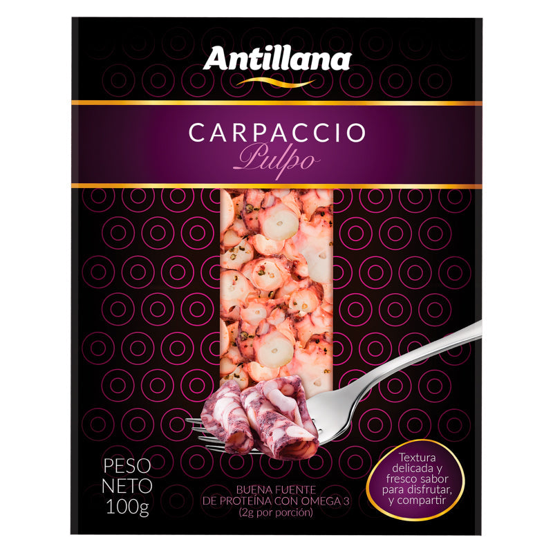 CARPACCIO ANTILLANA 100G PULPO