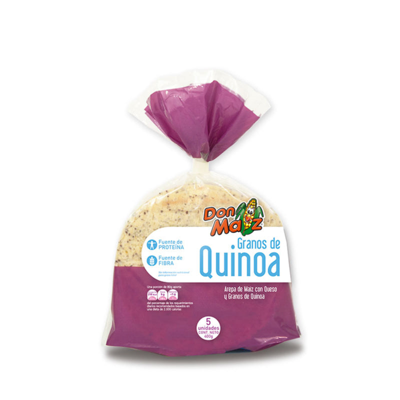 AREPA DON MAIZ 400G QUESO QUINUA