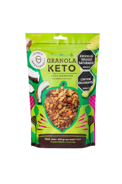GRANOLA KETO COCO MANZANA 400GR CINCOAVE