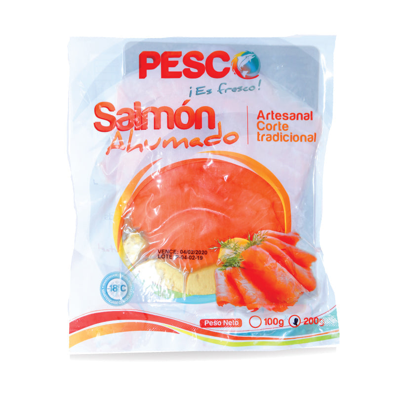SALMON AHUMADO PESCO 200G