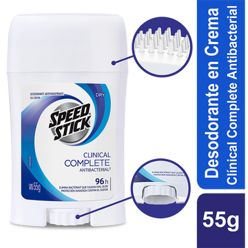 DESODORANTE SPEED CLINICAL 55G CREMA/DRY