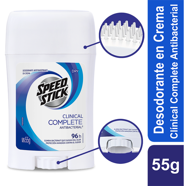 DESODORANTE SPEED CLINICAL 55G CREMA/DRY