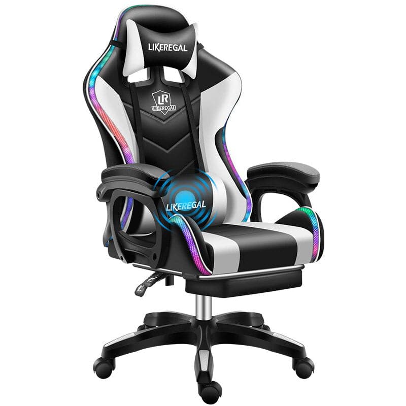 Silla Gamer Con Luces Led RGB Likeregal 01017