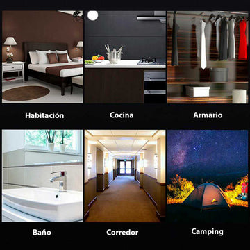 Luz led inalámbrica magnética para interior del carro y el hogar carga Usb 3 modos de iluminación