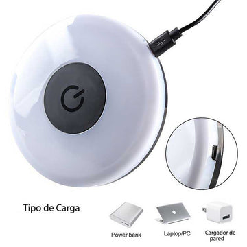 Luz led inalámbrica magnética para interior del carro y el hogar carga Usb 3 modos de iluminación