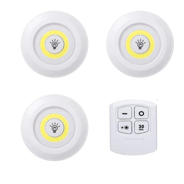 Pack de 3 luces led con control de mando