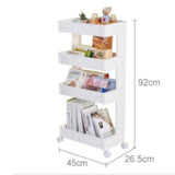 Organizador 4 Estantes de Plástico con Ruedas