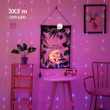 Luces Cascada 3X3 Metros 320 LED Navidad Interior Exterior 3X3-320L