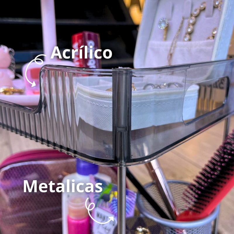 ORGANIZADOR DOBLE NIVEL PARA TOCADOR