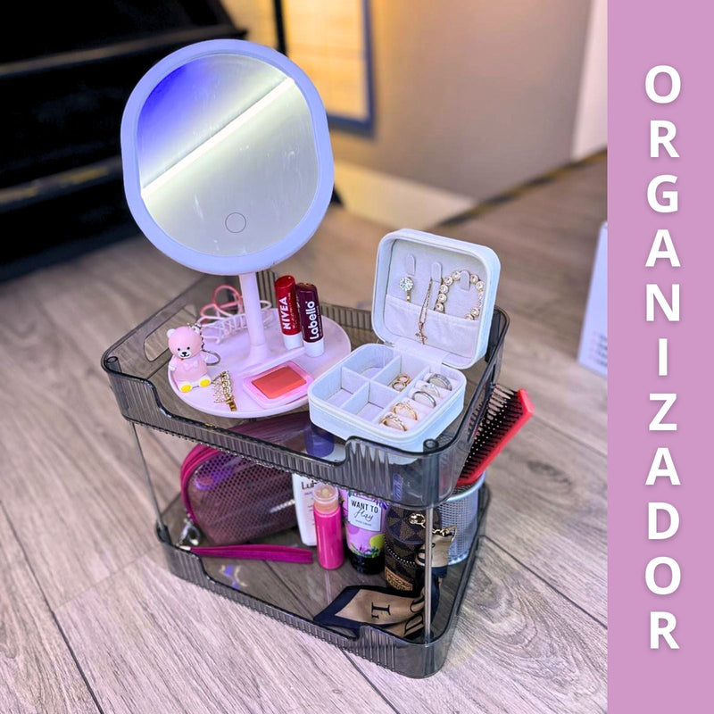 ORGANIZADOR DOBLE NIVEL PARA TOCADOR