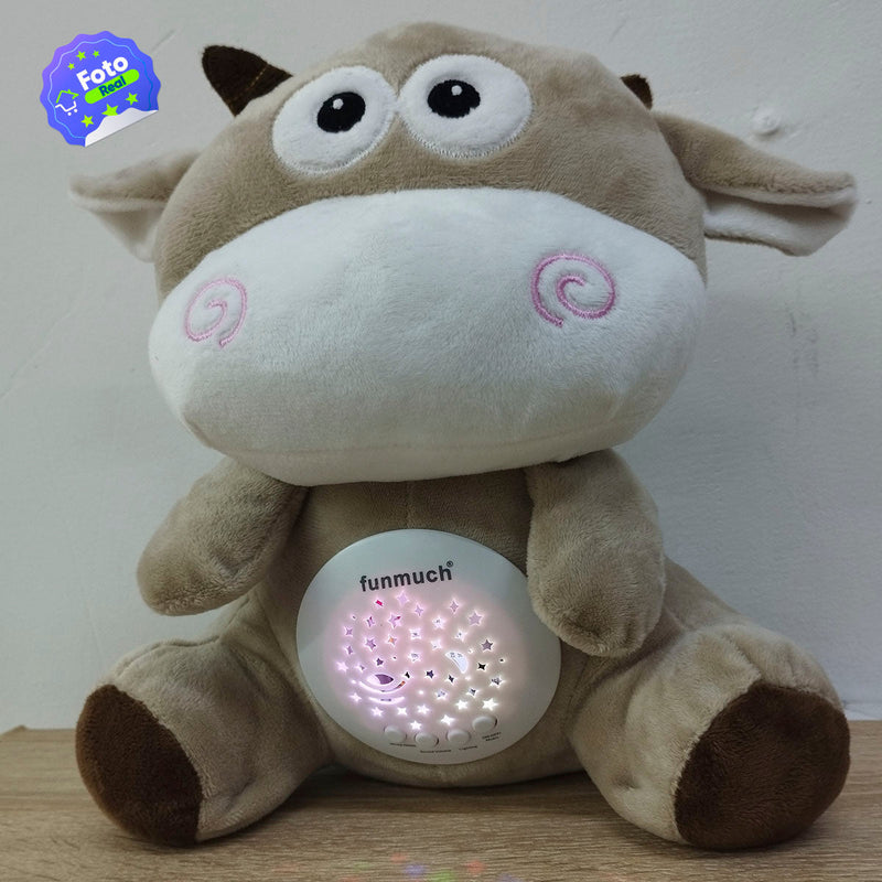 Peluche Arrullador Proyector De Luces Y Sonidos Blancos MG29042