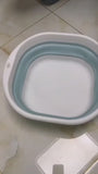 1pc Cubo Grande Plegable para Lavandería, Baño de Pies y Limpieza Facial - Cubeta de Plástico Resistente y Gruesa, Diseño Colapsable Ahorrador de Espacio, Portátil para Hogar, Viajes, Cocina o Baño - Regalo Ideal para Navidad/Halloween (Sin Necesidad de