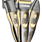 Máquina afeitadora y cortadora de pelo Geemy GM-595 negra y dorada