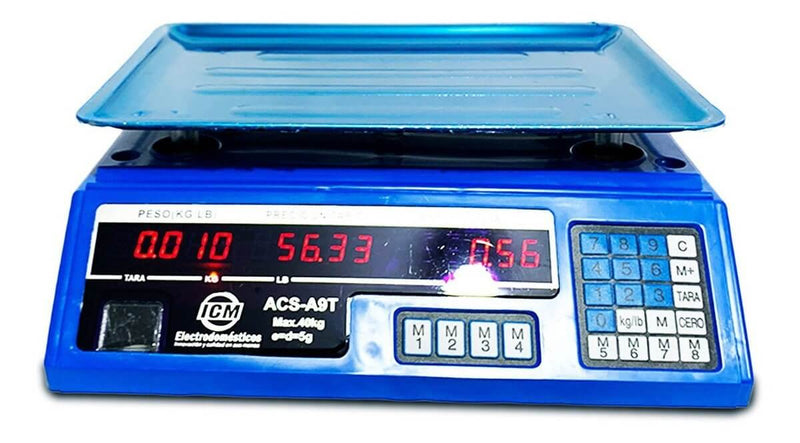 Bascula Electrónica Balanza Digital Pesa 40 Kg Pesa