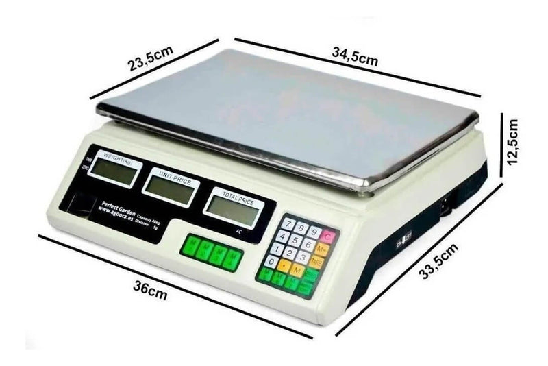 Bascula Electrónica Balanza Digital Pesa 40 Kg Pesa
