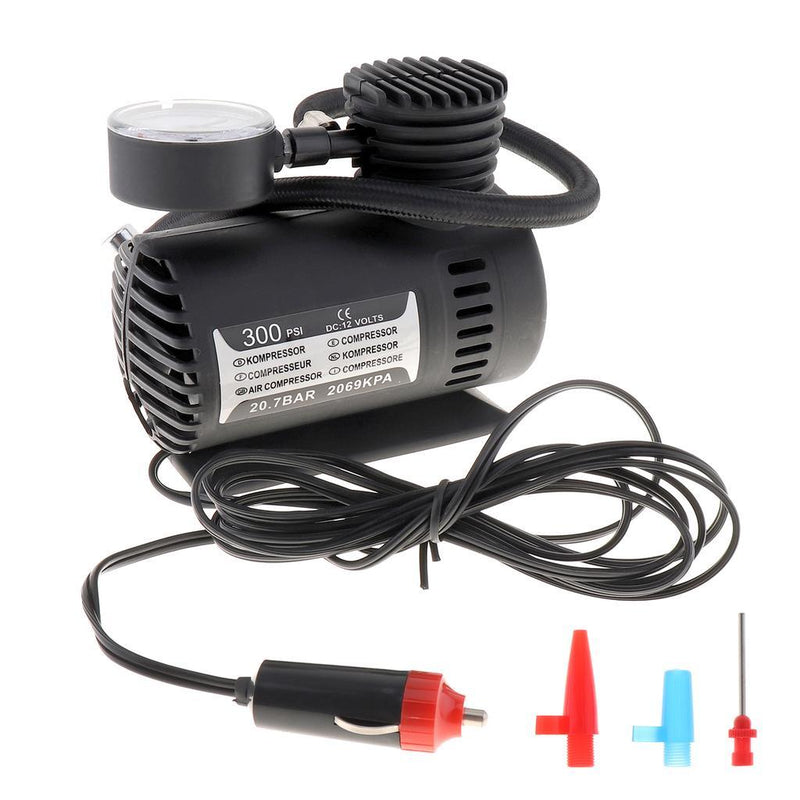 Compresor De Aire Dc12v Mini Bomba Portatil De Neumaticos