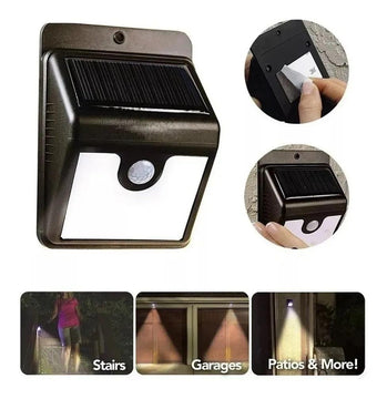 Luz Led Exterior Energia Solar Sensor Movimiento Ever Brite