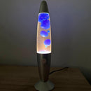 Lámpara de Lava Luz Decorativa Base Plateada 1037